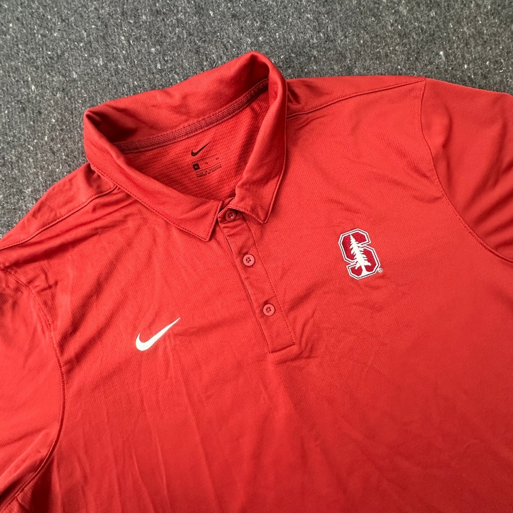 Stanford Cardinal Nike Polo Shirt Mens XL Red NCAA Golf CI4470-698 sport casual